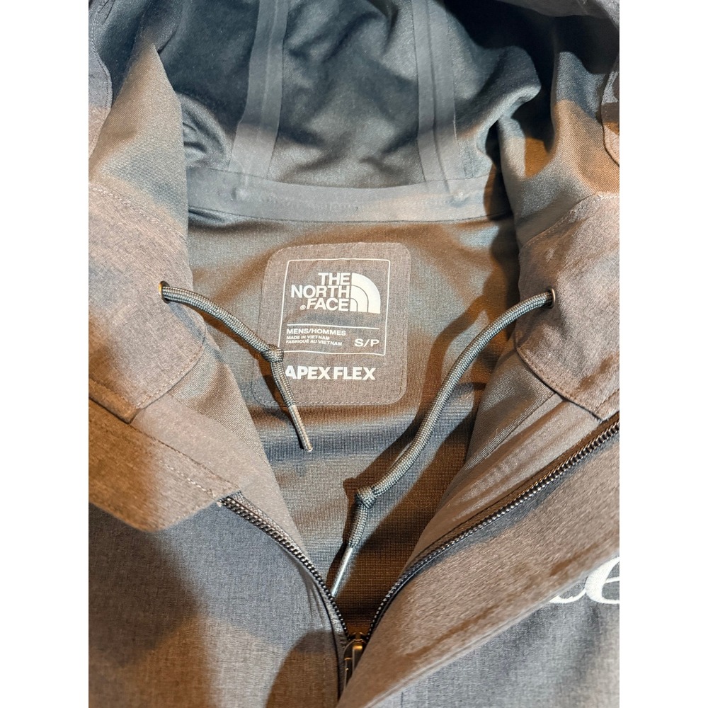 The North Face Apex Flex Mens Small Grey Softshell Waterproof‎ Hooded Jacket - Picture 10 of 12